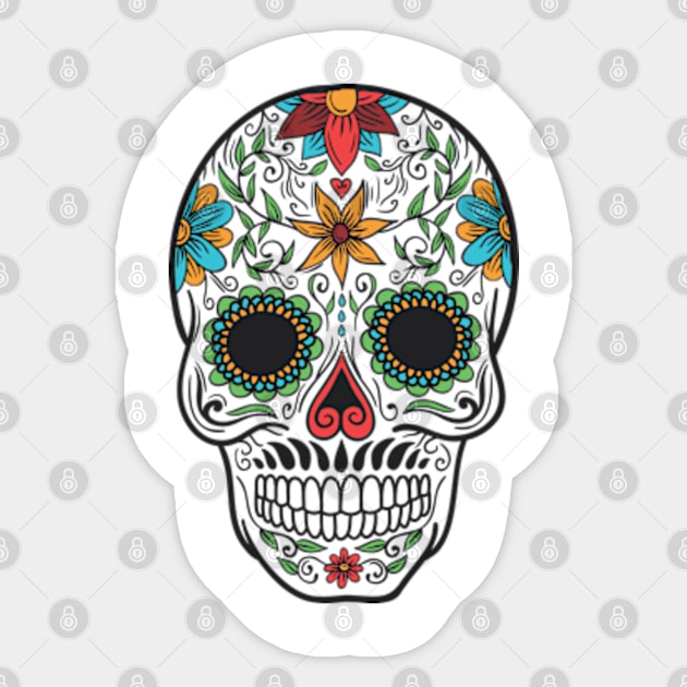 Sugar Skull Sticker by ArtGenicsByMaria